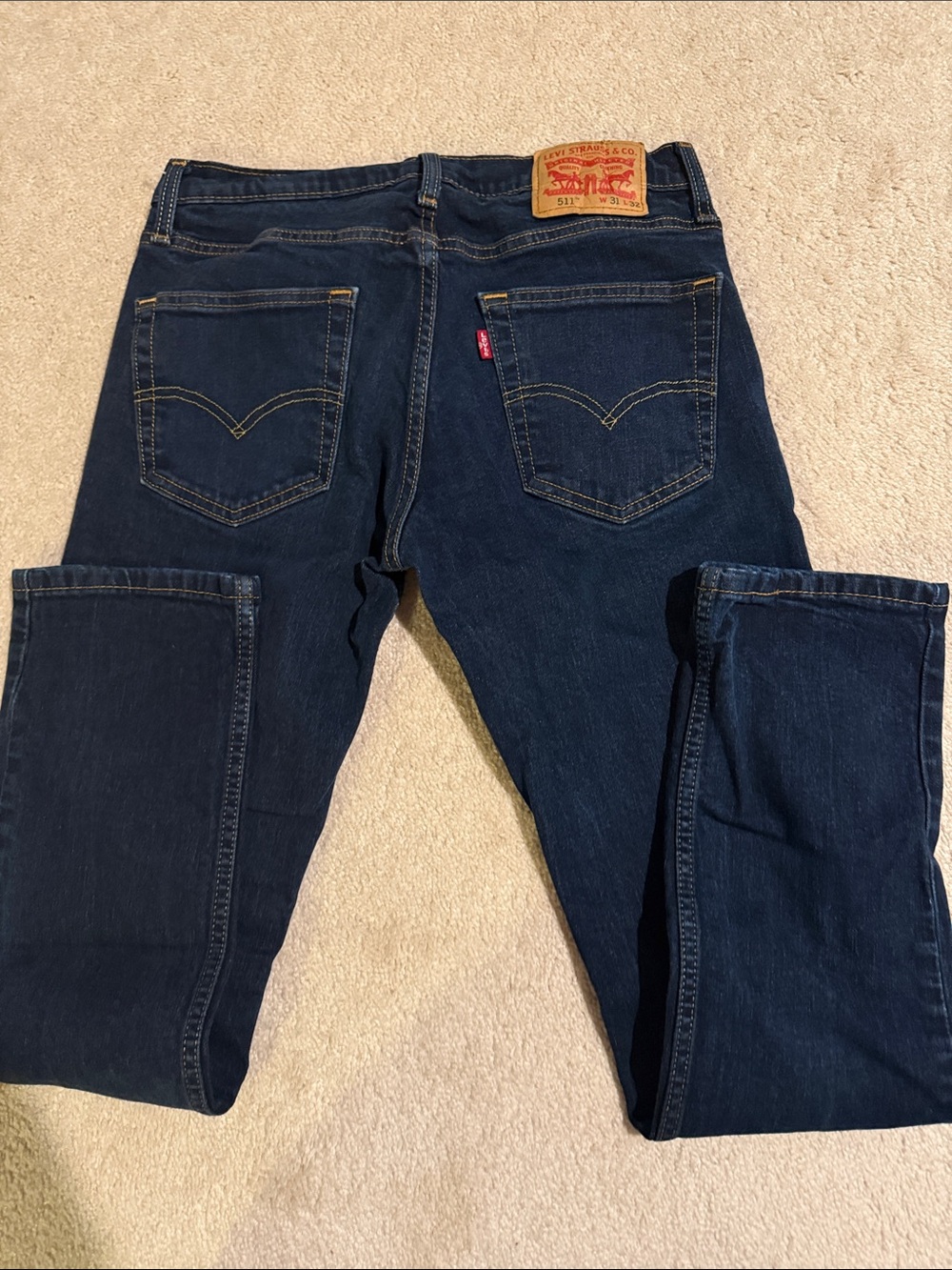 Levi's 511 Slim Fit Men's Deep Indigo Jeans - Picture 6 of 10